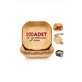 AYGÖREN HOME 100 Adet Airfryer Pişirme Kağıdı Xl-xxl-büyük Boy Hava Fritöz Kağıdı, Fırın Kağıdı Tek Kullanım
