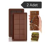 AYGÖREN HOME 2 Adet Dubai Çikolatası Kalıbı Silikon Çikolata Kalıbı BPA FREE