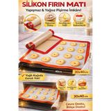 AYGÖREN HOME 30x40 Fırınlanabilir Yıkanabilir Kendinden Yağlı Silikon Pişirme Ve Hamur Açma Matı Silpatı