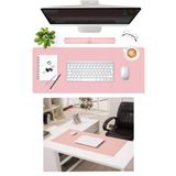 AYGÖREN HOME Deri Mouse Pad Büyük Boy Su Geçirmez Pürüzsüz Yüzey Masa Matı Oyuncu Gamepad Siyah