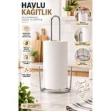 AYGÖREN HOME Metal Dik Kağıt Havluluk Peçetelik Mutfak Ve Banyo Peçeteliği