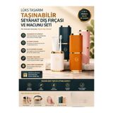 AYGÖREN HOME Premium Taşınabilir Seyahat Diş Fırçası ve Macun Kutusu I Hijyenik Saklama I Kompakt Tasarım