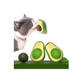 AYGÖREN HOME Sevimli Yapışkanlı Kedi Çimi Avokado Catnip 360 Derece Dönen Kedi Nanesi Oyuncağı