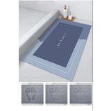 AYGÖREN HOME Sihirli Su Emici Banyo Paspası Kaymaz Tabanlı Abdest Paspası Kare 3,5 Mm 40x60