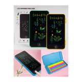 AYGÖREN HOME Writing Tablet Lcd 6,5 Inç Dijital Kalemli Çizim Yazı Tahtası Ve Kalemlik Grafik Not Eğitim Tableti