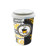 Aygün Cup 12 Oz Beyaz Kapaklı Karton Bardak Latte Kahve Kağıt Bardak 300 ml - 100'lü