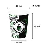 Aygün Cup 7 Oz 180 ml Karton Bardak Otomat 300 Adet Kalın Bardak - standart