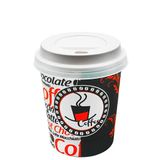Aygün Cup 8 Oz 250 ml Beyaz Sıcak Kapaklı Karton Bardak Çay Kahve 100 Adet