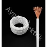 Aygün Elektrik 0.50 mm Pvc Izoleli Fleksibel Nyaf Kablo -100 Metre Beyaz