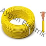 Aygün Elektrik 0.50 mm Pvc Izoleli Fleksibel Nyaf Kablo -100 Metre Sarı