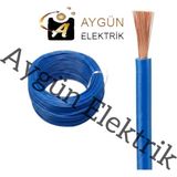 Aygün Elektrik 1 mm Pvc Izoleli Fleksibel Nyaf Kablo -100 Metre Mavi