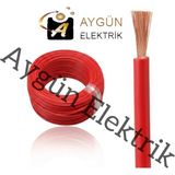 Aygün Elektrik 4 mm Pvc Izoleli Fleksibel Nyaf Kablo -100 Metre - Kırmızı