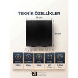 Aygün Elektrik Güçtay 12 cm Dekoratif Banyo Tuvalet Aspiratörü - Siyah