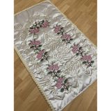 Ayhan Ayhanhome Cappuccino Çeyizlik Kaneviçe Işleme Nakışlı Saten Seccade - 70 x 120 cm - Cappucino
