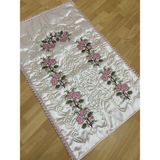 Ayhan Ayhanhome Pudra Çeyizlik Kaneviçe Işleme Nakışlı Saten Seccade - 70 x 120 cm