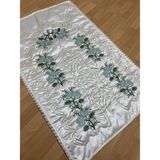 Ayhan Ayhanhomekrem*suyeşil Çeyizlik Kaneviçe Işleme Nakışlı Saten Seccade - 70 x 120 cm