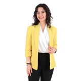 AYHAN Kadın Ceket, Sarı, S Beden