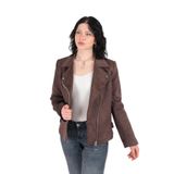 AYHAN Kadın Slim Fit Ceket, Kahve, 36