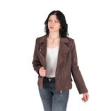AYHAN Kadın Slim Fit Ceket, Kahve, 42 Beden
