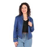 AYHAN Kadın Slim Fit Ceket, Saks, 40 Beden, 90456-174