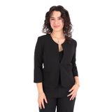 AYHAN Kadın Slim Fit Ceket, Siyah, 38 Beden, 8689600029981