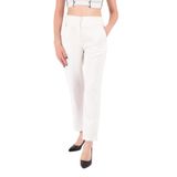 AYHAN Kadın Slim Fit Pantolon, Ekru, 42 Beden
