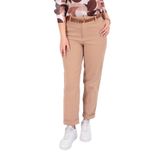 AYHAN Kadın Slim Fit Yüksek Bel Pantolon, Camel, 36 Beden