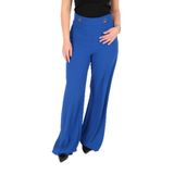AYHAN Kadın Wide Leg Süper Yüksek Bel Pantolon, Saks, M
