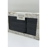 ayhanhome 2'li Jakarlı Kutulu Banyo Havlu Hamam Takımı 1 Adet 90X150, 1 Adet 50X90 - 50 x 90 cm - Çok Renkli