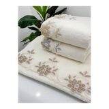 AYHANHOME 3 Lü Kadife Lüks Fransız Güpürlü Çeyizlik 50x90 El ve Yüz Havlusu