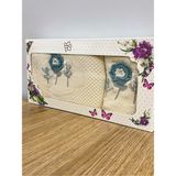 ayhanhome 3d Çiçek Işlemeli Kutulu Çeyizlik 1 Adet 50 x 90 cm El Yüz Havlusu 1 Adet 30 x 50 cm Mutfak Havlu - Krem - 50 x 90 cm