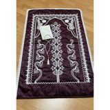 Ayhanhome Bordo Kadife Seccade 3 Parça Çeyizlik Bohça Gelin Damat Seti - 70 x 120 cm