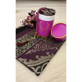 Ayhanhome Çeyizlik Hediyelik Kutulu Seccade Seti Lüks Tafta Seccade, Inci Tesbih - 70 x 120 cm - Mor
