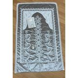 Ayhanhome Gri Kadife Seccade 3 Parça Çeyizlik Bohça Gelin Damat Seti - 70 x 120 cm