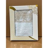 ayhanhome Güpürlü Pamuklu El Yüz Havlusu 50 x 90 cm Renkli Özel Ambalajlı Çeyizlik Ürün