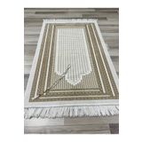 AYHANHOME Kadife Simli Dokuma Çeyizlik Hediyelik Tesbihli Seccade Seti