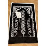 Ayhanhome Kadife Siyah Seccade 3 Parça Çeyizlik Bohça Gelin Damat Seti - 70 x 120 cm