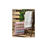 Ayhanhome Pamuklu Flora Kafes Nakışlı Püsküllü 6 Lı 30X50 cm Mutfak Havlu Seti - 30 x 50 cm - Renkli