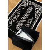 AYHANHOME Sandıklı Damat Motifli 4 Parça Kadife Seccade Takımı Çeyizlik Bohça Damat Gelin Seti