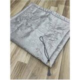 ayhanhome Sırma Işleme Seccade Tesbihli Gelin Damat Bohçası Hediyelik Çeyizlik Kullanım Alanı - 70 x 120 cm - Gri
