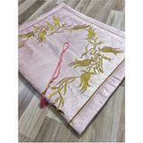 ayhanhome Sırma Işleme Tesbihli Gelin Damat Bohçası Hediyelik Çeyizlik Pembe Desenli - 70 x 120 cm