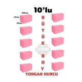 AYHOME 10 Adet Pembe Renk Hurç Düzenleyici Kutu Kiyafet Hurcu Gelin Hurcu Bohça Hurcu Saklama