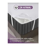 AYHOME 200 X 200 Cm Battal Boy Alez Sıvı Geçirmez Alez Yatak Alezi Yatak Koruyucu Pamuklu Çarşaf