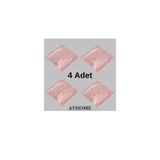 AYHOME 4 Adet İncili Oya İşlemeli Saten Bohça Krem Beyaz Pembe Gri Renk Çeyizlik Nişan Düğün Damat Bohçası