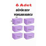 AYHOME 6 Adet Büyük Boy Çeyizlik Bohçalık Yorgan Hurcu Gelin Hurcu Bohça Lila Renk Hurç Çeyizlik Seccade