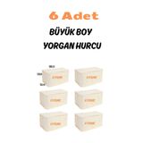 AYHOME 6 Adet Mega Boy Yorgan Döşek Hurcu Tela Kumaş Büyük Boy Hurç Yastık Battaniye Hurcu 100 X 50