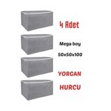 AYHOME Baby Evidea Buyuk Saklama Kutusu Hurçlar Hurç Seti Büyük Kutu Koli Yorgan Hurç Gri Hurç