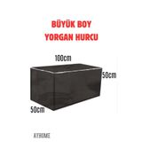 AYHOME Ev Tekstili Çok Amaçlı Siyah Kutu Büyük Koli Depolama Düzenleme Ürünleri Büyük Boy Hurç