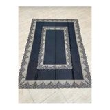 AYHOME Flaş Ürünler Siyah Tül Dersiz Kare 12 Kişilik Masa Örtüsü Out 160 X 220 Cm Ebatında