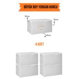 AYHOME Hurç Seti Gri Renk Büyük Boy Kapitoneli Çeyizlik Nişan ,Düğün , Bohça Yorgan Hurcu